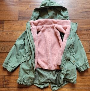 GAP KIDS 2-in-1 Jacket, desert cactus, Size 6-7